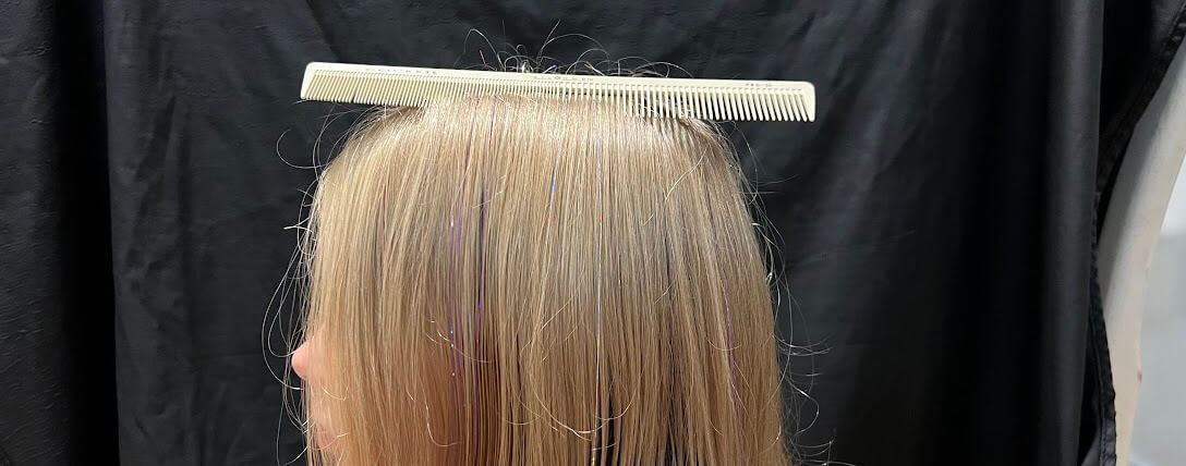 girl with comb in her hair